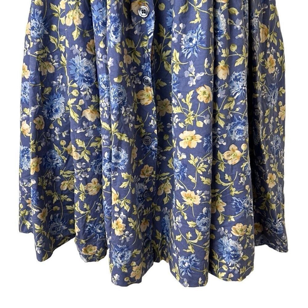 Laura Ashley Vintage 90s Cottagecore Floral Dress - Picture 4 of 8